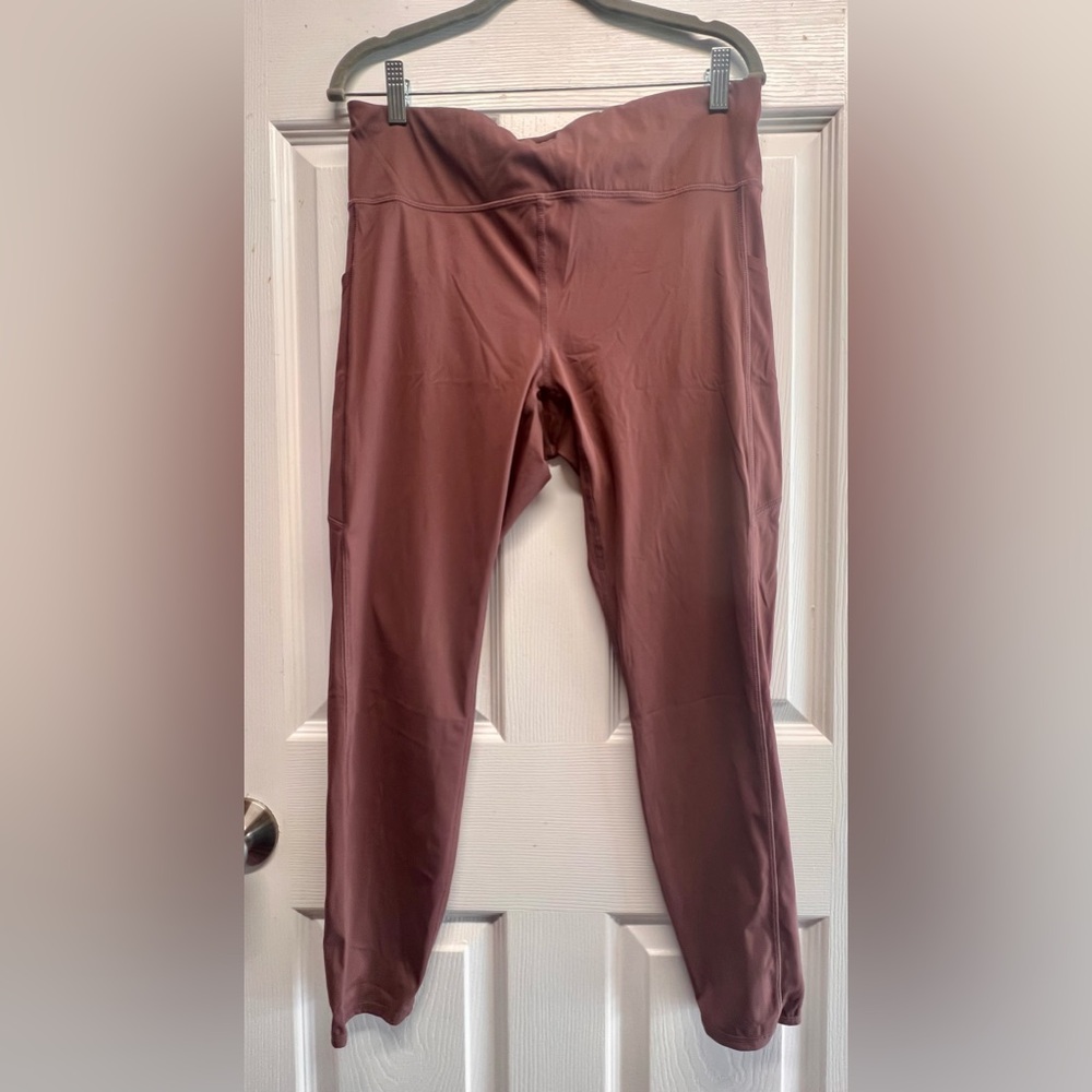 Vuori Mauve Leggings Women’s XL Stretchy Athleisure